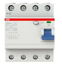 ABB FI-Schutzschalter Pro M compact F204 A-63 63 A, 4-polig, 0,03 A