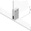 Abstands-Set für Standfuß und Thekenhalter in Aluminium