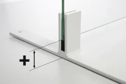 Abstands-Set für Standfuß und Thekenhalter in Aluminium