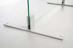 Abstands-Set für Standfuß und Thekenhalter in Aluminium