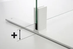 Abstands-Set für Standfuß und Thekenhalter in Aluminium
