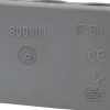 Abzweigkasten Aufputz, IP 54, 75 x 37 x 40 mm, grau
