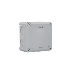 Abzweigkasten Aufputz IP66 mit Klemmleiste 85x85x54mm grau