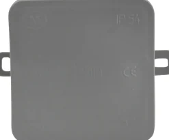 Abzweigkasten Aufputz, IP 54, 75 x 75 x 40 mm, grau