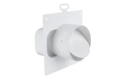 Adapter (rund/eckig) Rohranschluss Ø 100 mm an Flachkanal 125