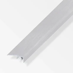 alfer Abschluss-Profil 1 m, 32 x 12.5 mm Aluminium eloxiert gebürstet grau
