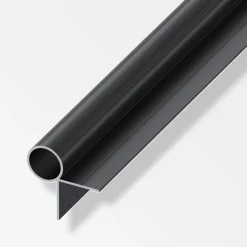 alfer Combitech Rundrohr Aluminium Ø 23,5 mm x 1 m schwarz