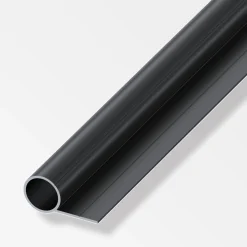 alfer Combitech Rundrohr Aluminium mit 1 Schenkel Ø 23,5 mm x 1 m schwarz