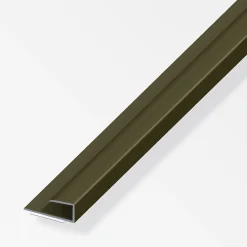 alfer Einfass-Profil 1 m, 15 x 7 mm Aluminium eloxiert bronze