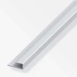 alfer Einfass-Profil 1 m, 15 x 7 mm Aluminium eloxiert silber