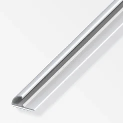 alfer Einfassprofil 1 m, 26 x 13 mm Aluminium eloxiert silber