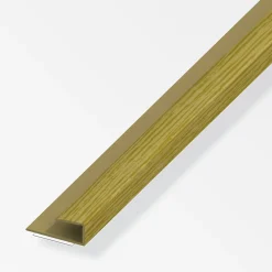 alfer Einfass-Profil 1 m, 15 x 9 mm PVC (Kunststoff) glatt eiche