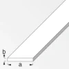 alfer Flachprofil Aluminium eloxiert poliert Chrom-Optik