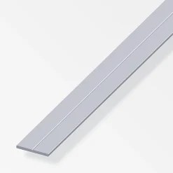 alfer Flachprofil Aluminium roh blank