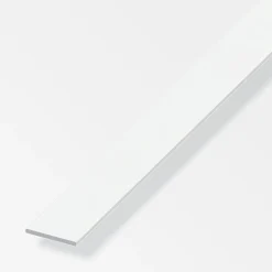 alfer Flachstange Aluminium 1 m x 25 × 2 mm verkehrsweiß