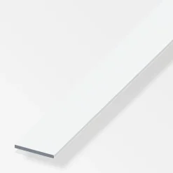 alfer Flachstange PVC 1 m x 30 × 3 mm weiß