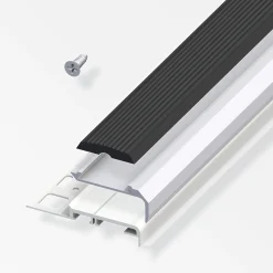 alfer Komplett-Set 1 m, 8 mm Aluminium eloxiert silber, schwarz