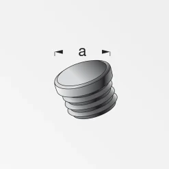 alfer Lamellenstopfen, rund 19.5 mm 19.5 mm PVC (Kunststoff) glatt schwarz