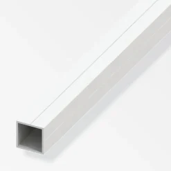 alfer Quadratrohr 1 m, 23.5 x 1.5 mm PVC (Kunststoff) glatt weiss