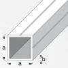 alfer Quadratrohr 2.5 m, 23.5 x 1.5 mm PVC (Kunststoff) glatt weiss