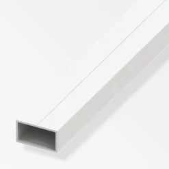 alfer Rechteckrohr 1 m, 11.5 x 19.5 x 1.5 mm PVC (Kunststoff) glatt weiss