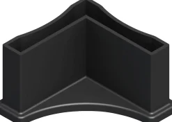 alfer Regalfuß 35.5 mm 35.5 mm PVC (Kunststoff) glatt schwarz