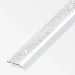 alfer Rundabschlussprofil 1 m, 25 x 6 mm Aluminium eloxiert silber