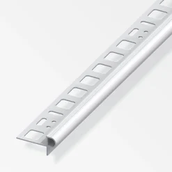 alfer Treppenkantenprofil 1 m, 12.5 x 24.5 x 7.5 mm Alu eloxiert silber