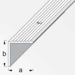 alfer Treppenprofil 1 m, 19 x 20 mm Aluminium eloxiert bronze