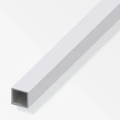 alfer Vierkantrohr 1 m, 20 x 20 x 1.5 mm Aluminium eloxiert silber