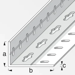 alfer Winkel 2.5 m, 23.5 x 43.5 mm Aluminium roh blank