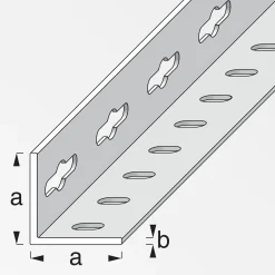 alfer Winkel 2.5 m, 35.5 x 35.5 mm Stahl beschichtet weiss