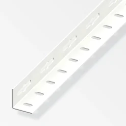 alfer Winkel 2.5 m, 35.5 x 35.5 mm Stahl beschichtet weiss