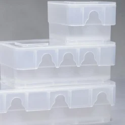 Allit Klappdeckelbox stapelbar EuroPlus Box D 3 transparent PP
