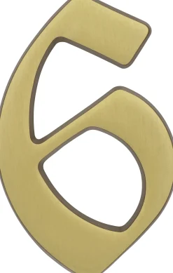 Alpertec Hausnummer 6 Bronze