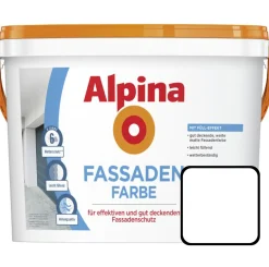 Alpina Fassadenfarbe 2,5 L weiß matt