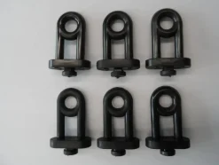 Alutec 6 Ringhaken klein schwarz