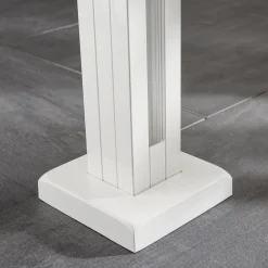 Ambiente Glaszaun Erweiterungsset Klarglas 187 x 55,7 cm mit Motivdruck weiß