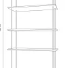 Ar Shelving Standregal AR Deco Nebraska 185 x 85 cm 200 kg
