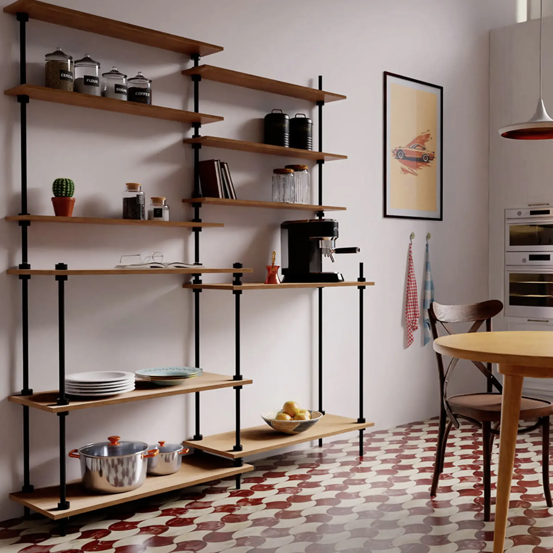 Ar Shelving Standregal-Set Deco Nebraska 185 x 160 cm 440 kg