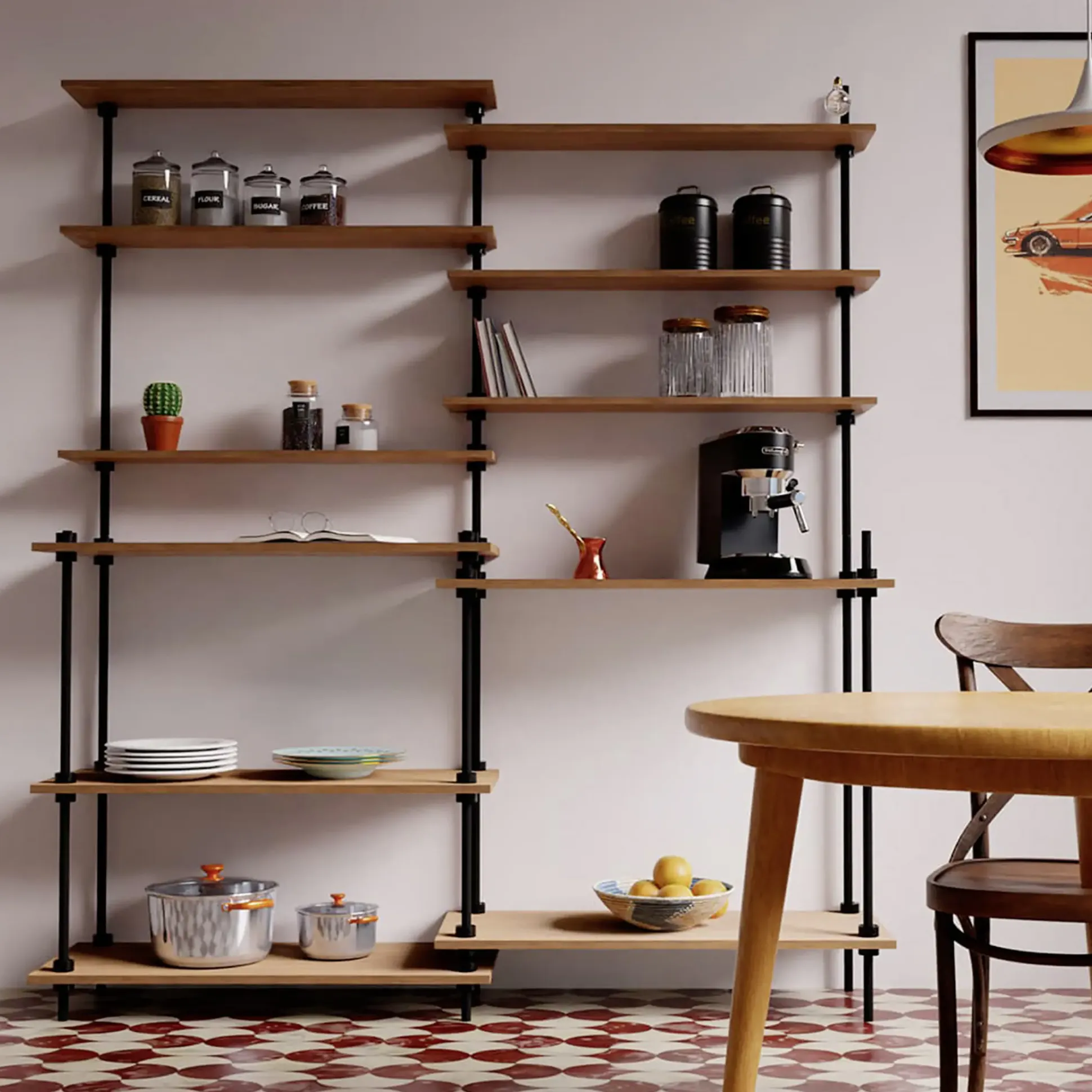 Ar Shelving Standregal-Set Deco Nebraska 185 x 160 cm 440 kg
