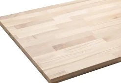 Arbeitsplatte Buche massiv 240 x 60 x 2,7 cm geschliffen