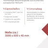 Arbeitsplatte Buche massiv 300 x 60 x 4 cm geschliffen