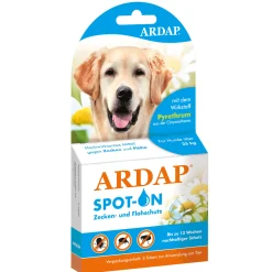 ARDAP Spot On Floh- und Zeckenschutztropfen für Hunde über 25 kg 3 x 4 ml