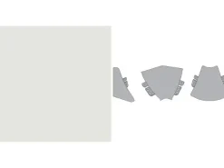 Außenecke Plus 35 x 35 x 35 mm, snow