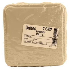 Aufputz- Abzweigdose IP54, 84 x 84 x 50 mm, grau