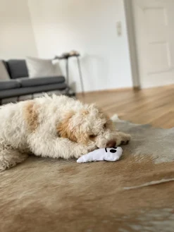 Aumüller Hundespielzeug Geist 16 cm weiß schwarz