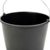 Baueimer 20 l Kunststoff schwarz Knopfbügel L-Skala