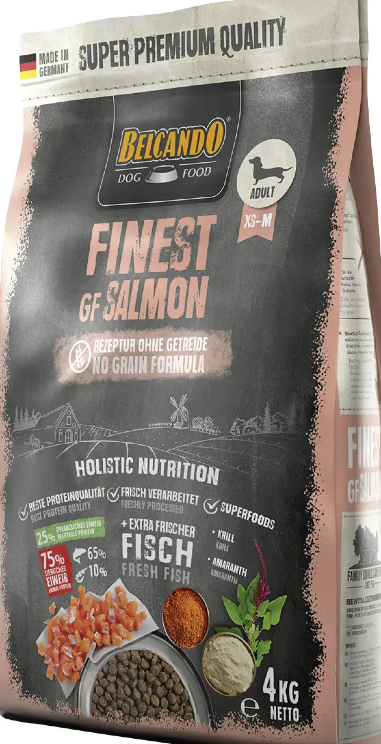 Belcando Finest GF Hundetrockenfutter Adult Medium 4 kg Lachs
