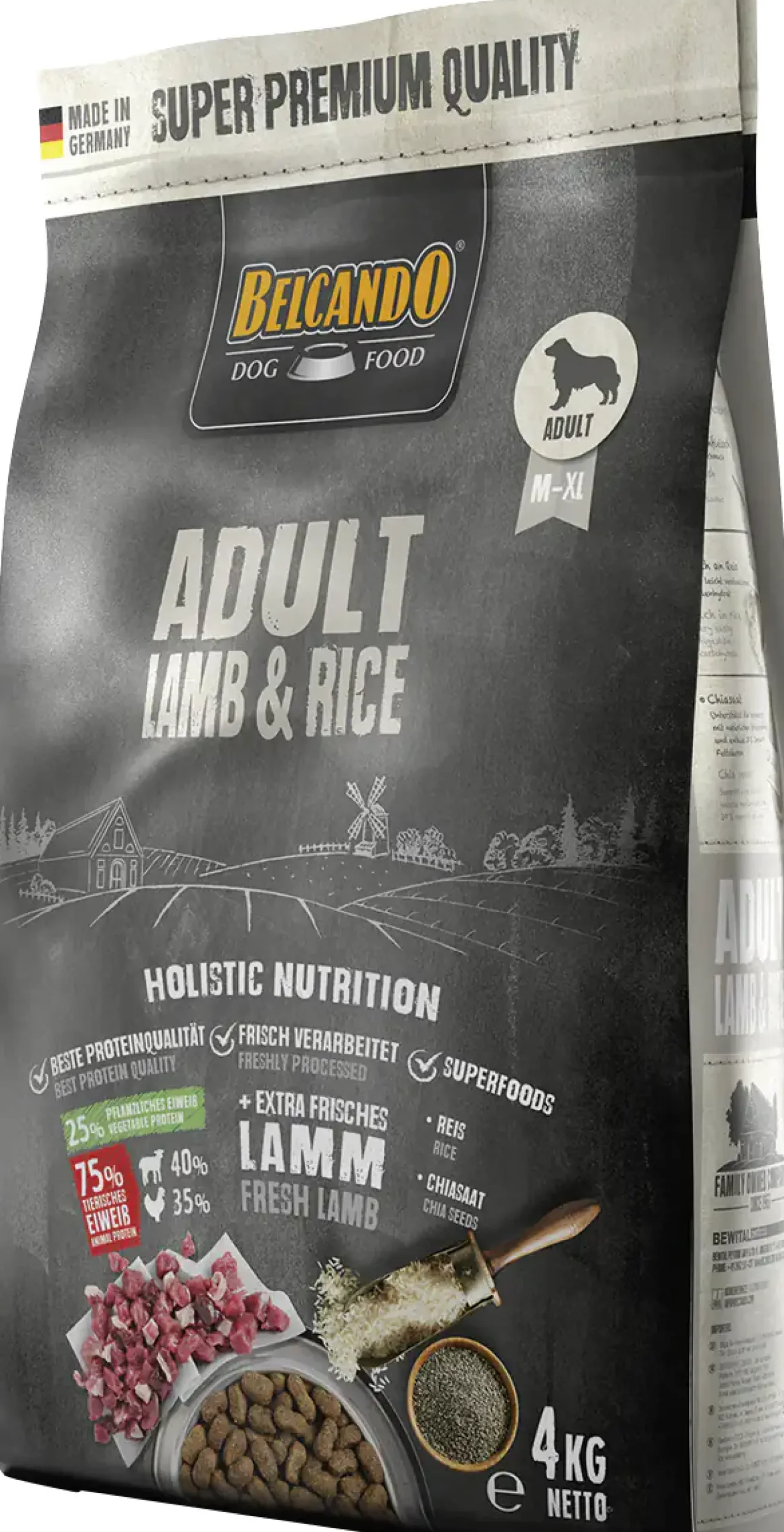 Belcando Hundetrockenfutter Adult 4 kg Lamm & Reis